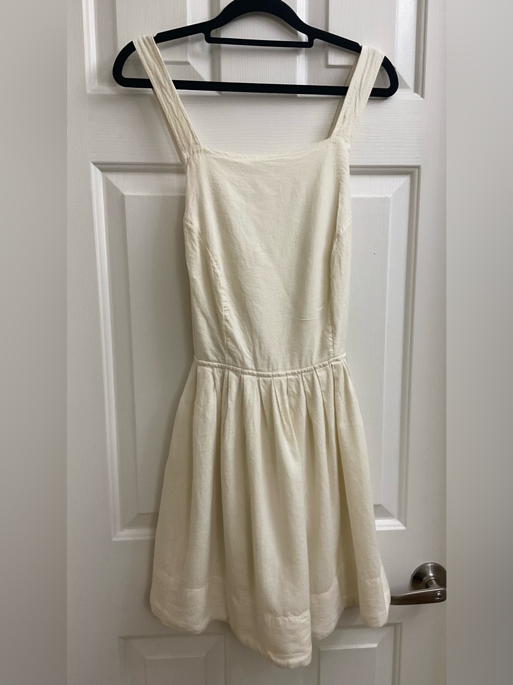 FREE PEOPLE Linen Mini Dress With Pockets Size L